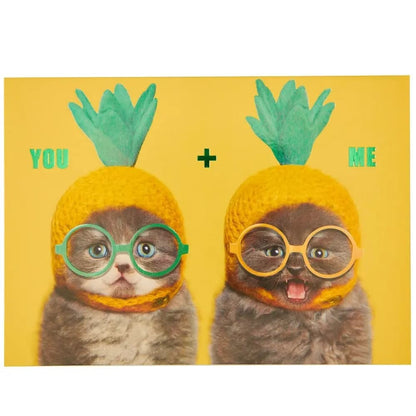 Cat Friends in Hats Friendship Card
