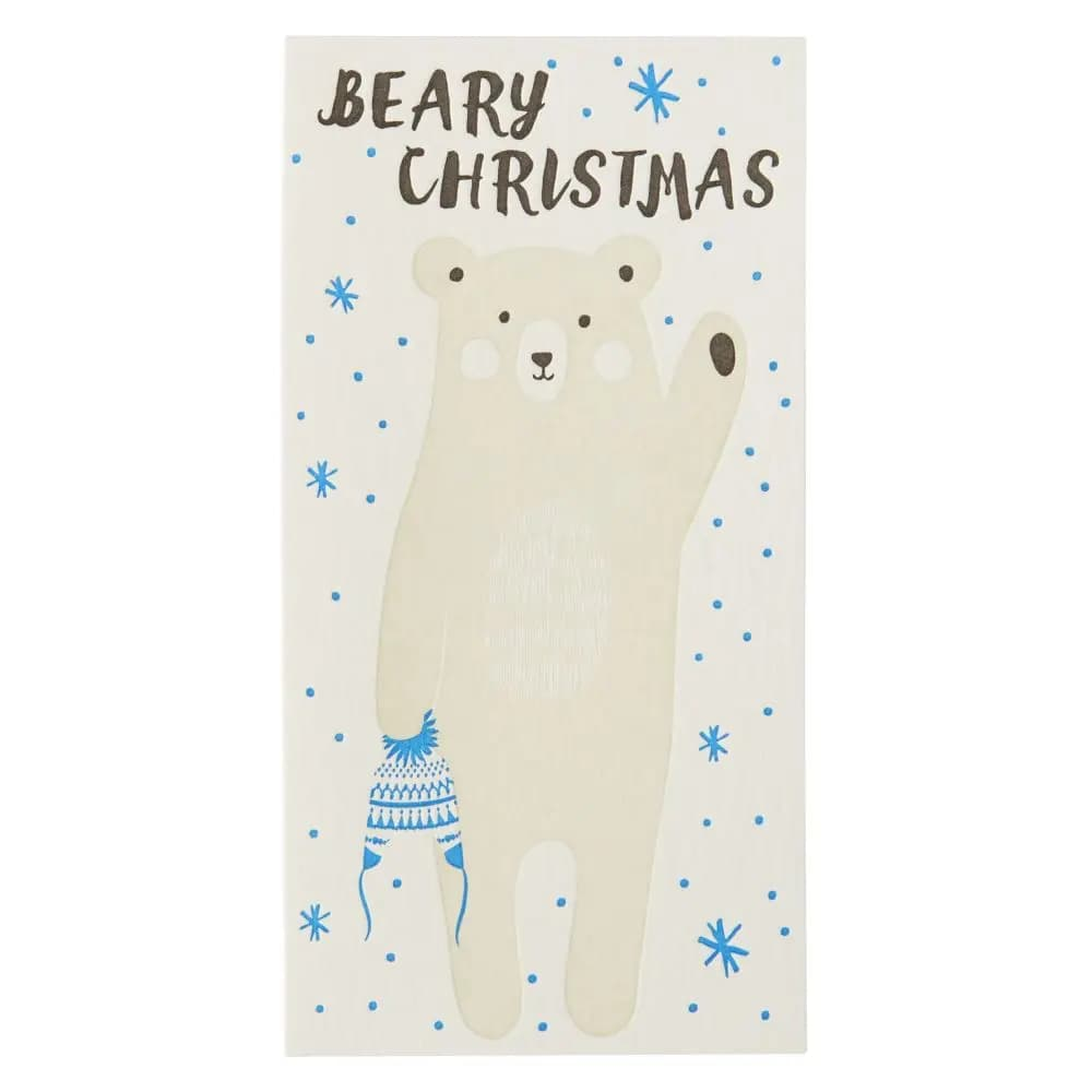 Beary Christmas Oblong Christmas Card