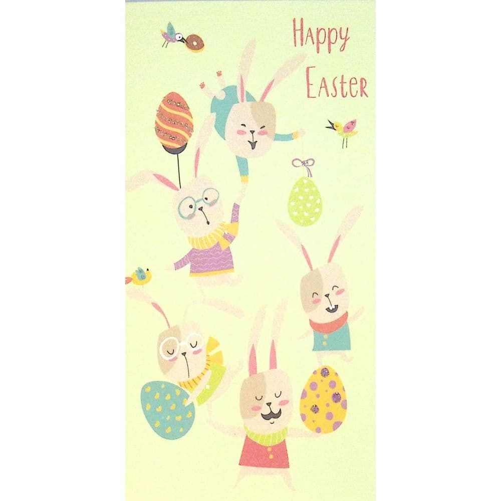 Stacked Bunnies Easter Card