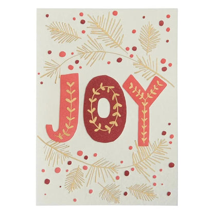 Joy Lettering Christmas Card