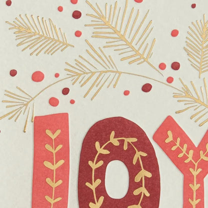 Joy Lettering Christmas Card