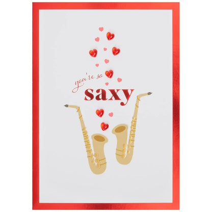 So Saxy Saxophone Valentine's Day Card