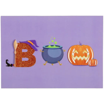 Boo Lettering Halloween Card