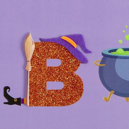 Boo Lettering Halloween Card