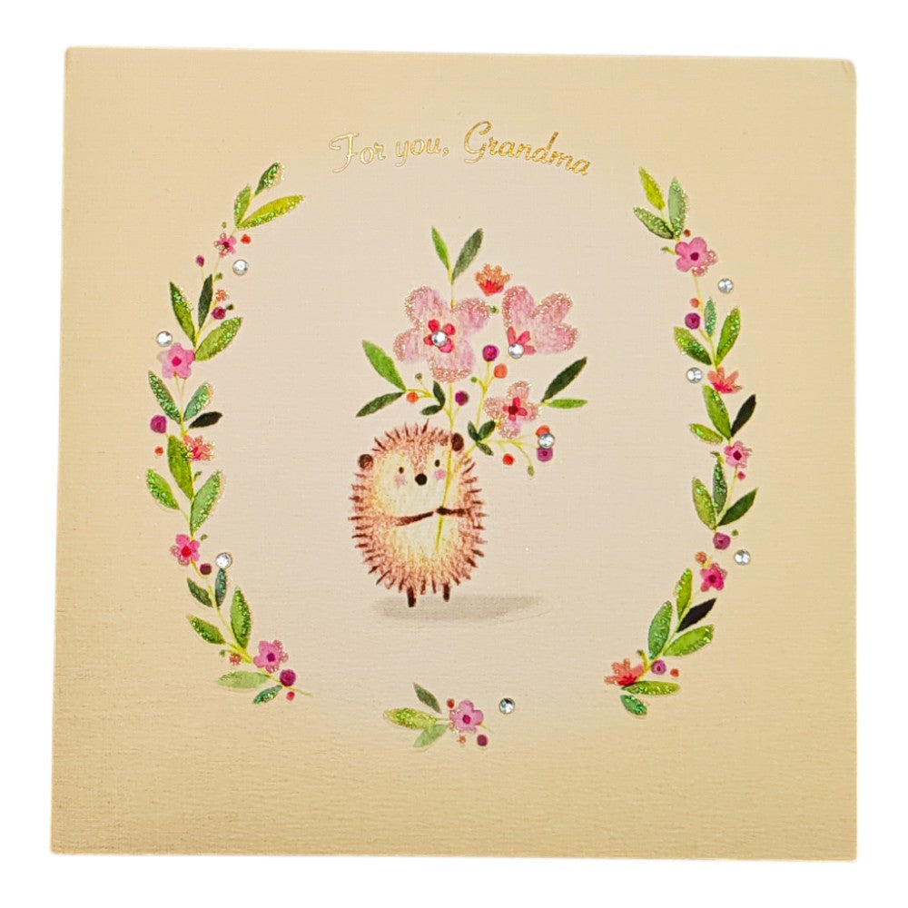 Hedgehog Grandma Mother's Day Card