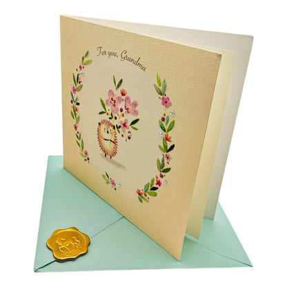 Hedgehog Grandma Mother's Day Card