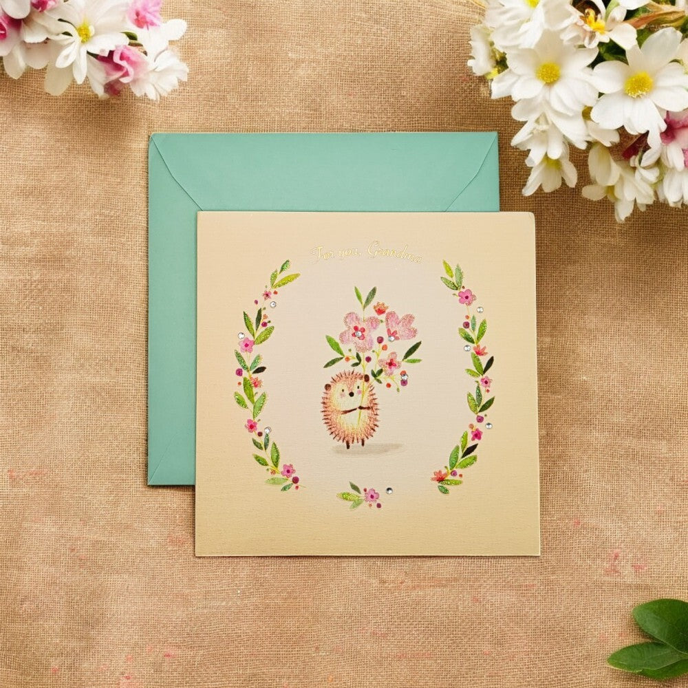 Hedgehog Grandma Mother's Day Card