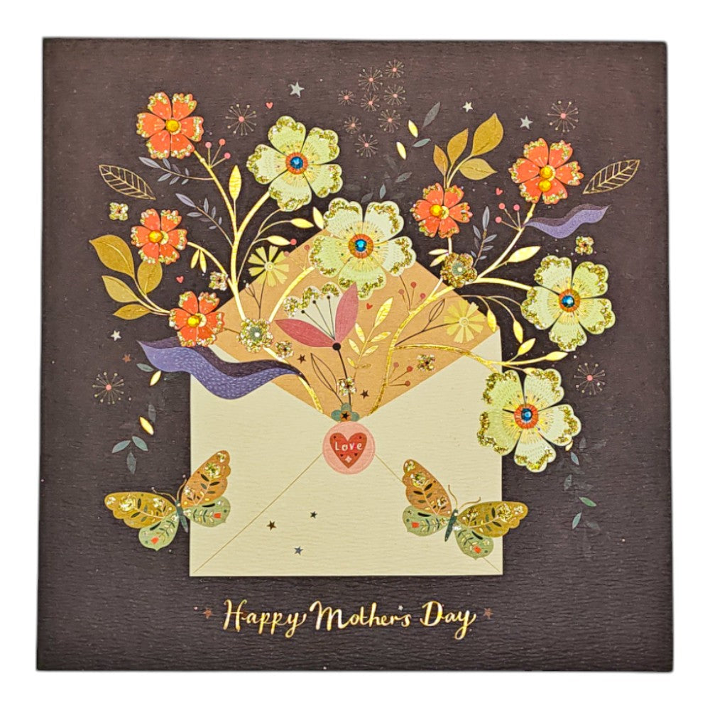 Envelope with Flowers Mother's Day Card