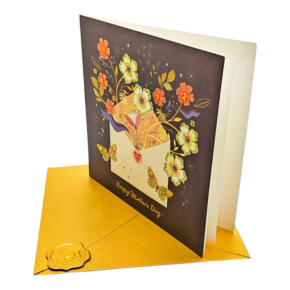 Envelope with Flowers Mother's Day Card