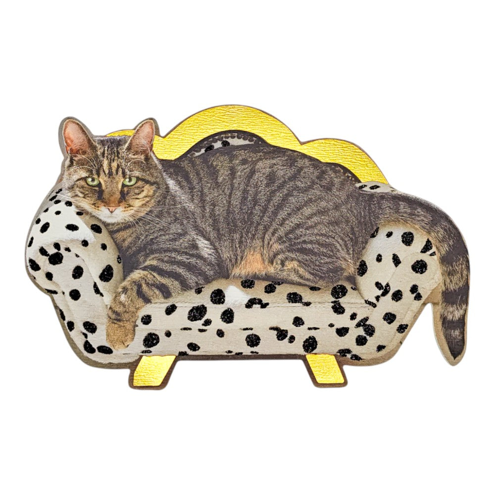 Cat on Chaise Mother's Day Card