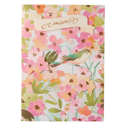 Bird In Flowers Mother's Day Card