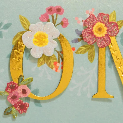 Mom Lettering Mother's Day Card