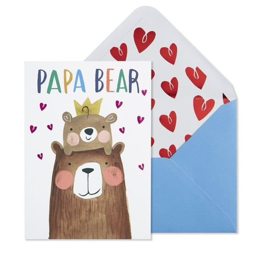 Dad And Kid Bear Father's Day Card