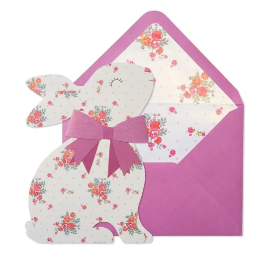 Die Cut Bunny Easter Card