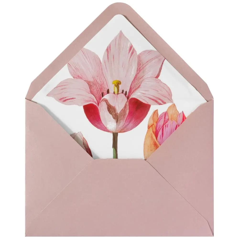 Botanical Tulips Easter Card