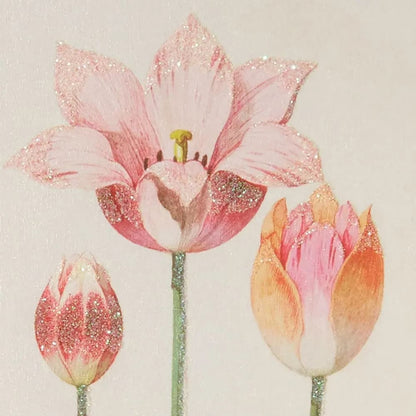 Botanical Tulips Easter Card