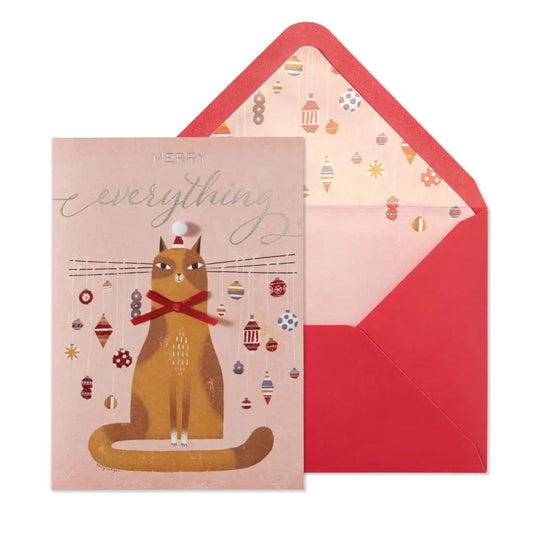 Cat Whisker Tree Christmas Card