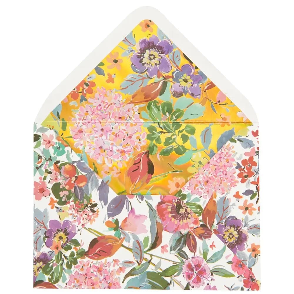 Laser Boarder Growing Flower Collection Birthday Card