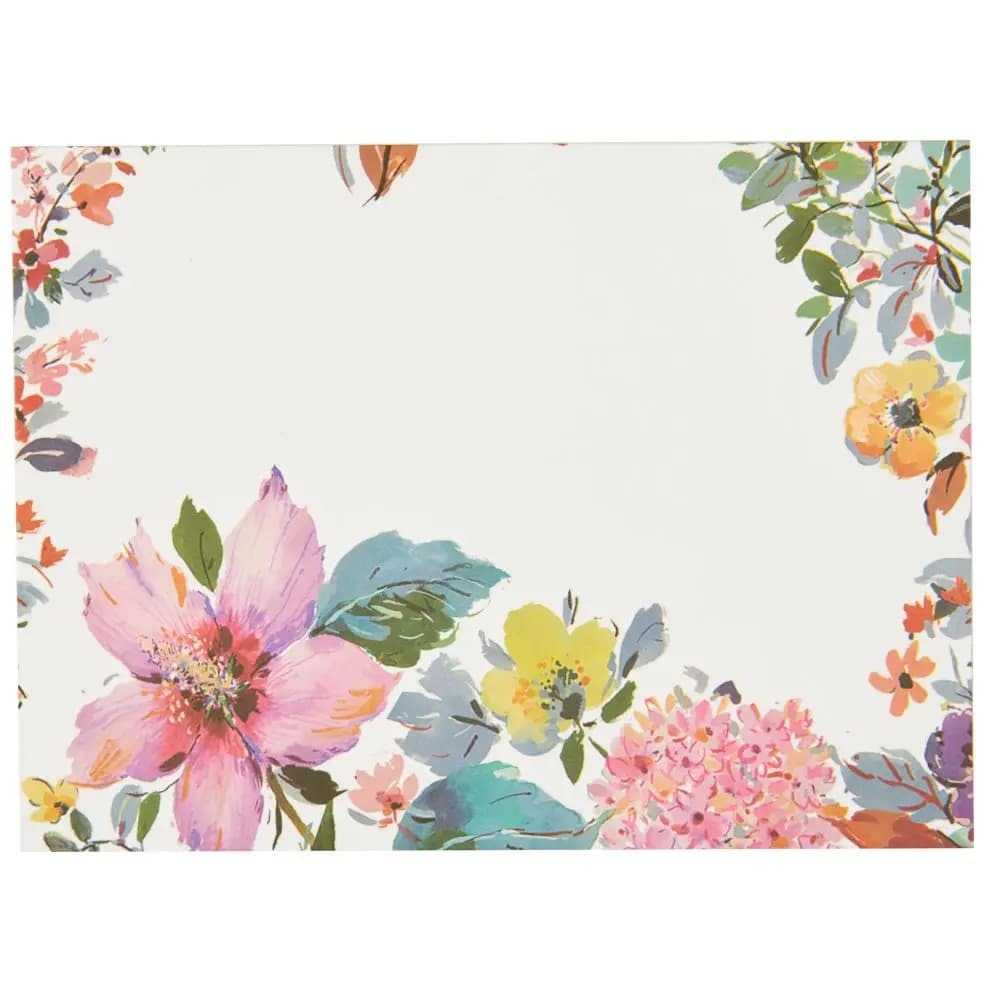 Laser Boarder Growing Flower Collection Birthday Card