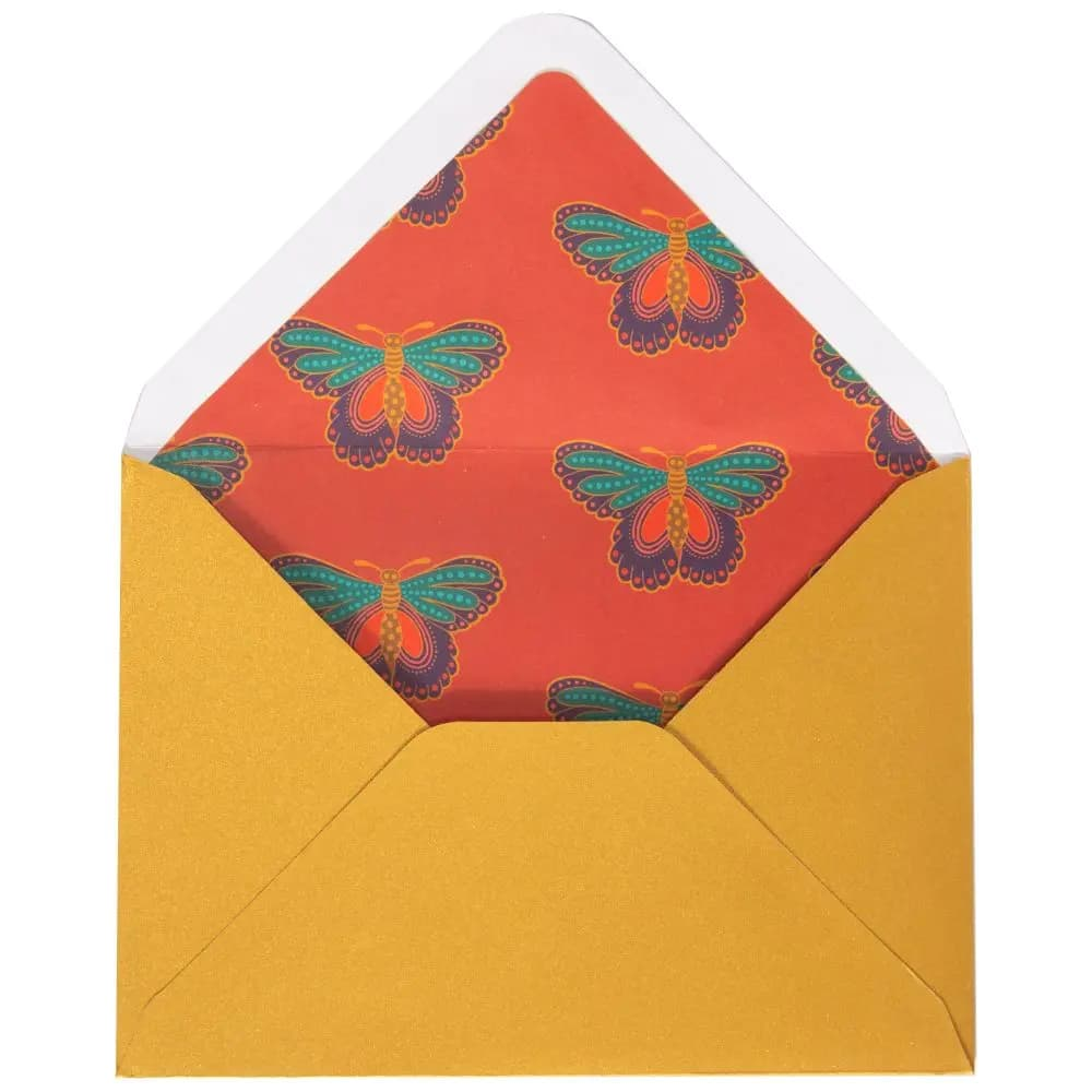 Butterfly Ornament Christmas Card