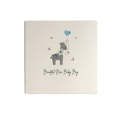 Beautiful Boy Baby Congratulations Card