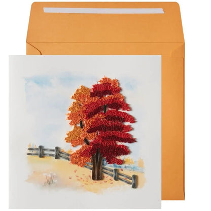 Quilled Fall Tree Thanksgiving Card
