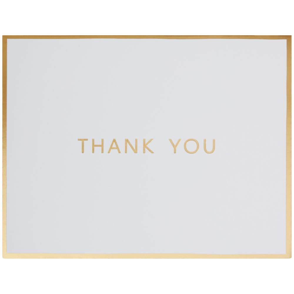 Gold Thank You Boxed Note Cards