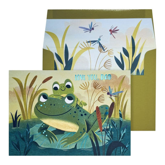 Frog And Kid Fathers Day Card