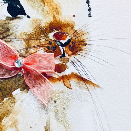 Watercolor Rabbit Easter Card