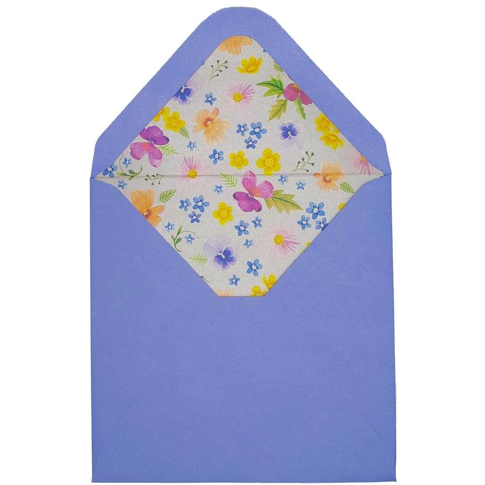 Floral Embroidery Heart Easter Card