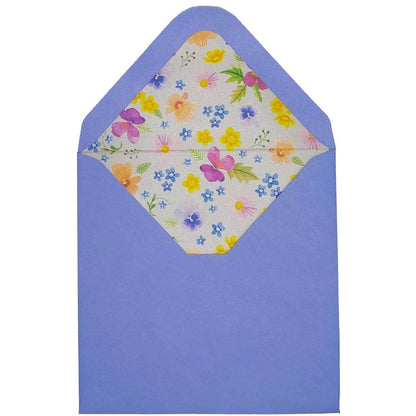 Floral Embroidery Heart Easter Card