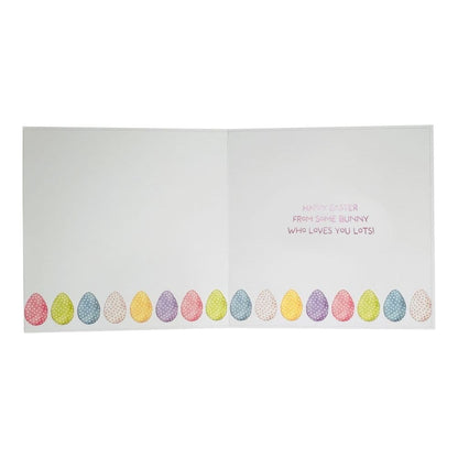 Faux Fur Bunny Head Easter Card