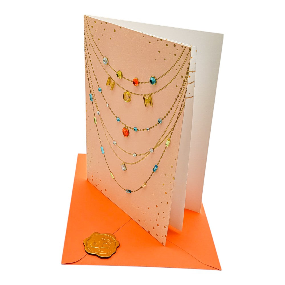 Charm Necklace Mother's Day Card