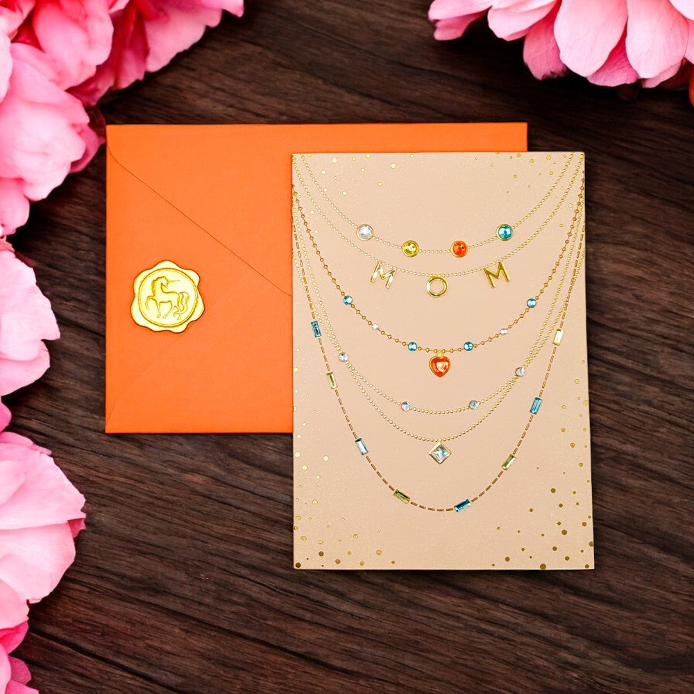 Charm Necklace Mother's Day Card