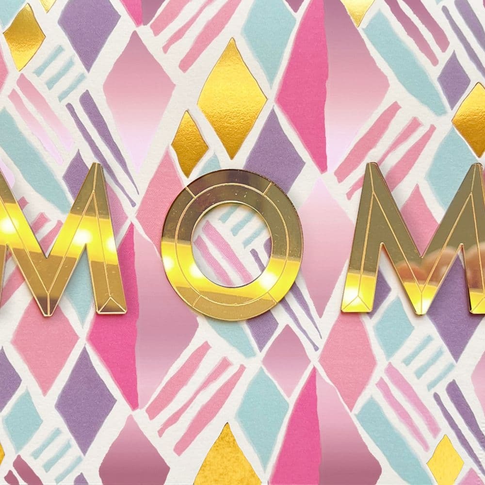 Acrylic Geo MOM Mothers Day Card