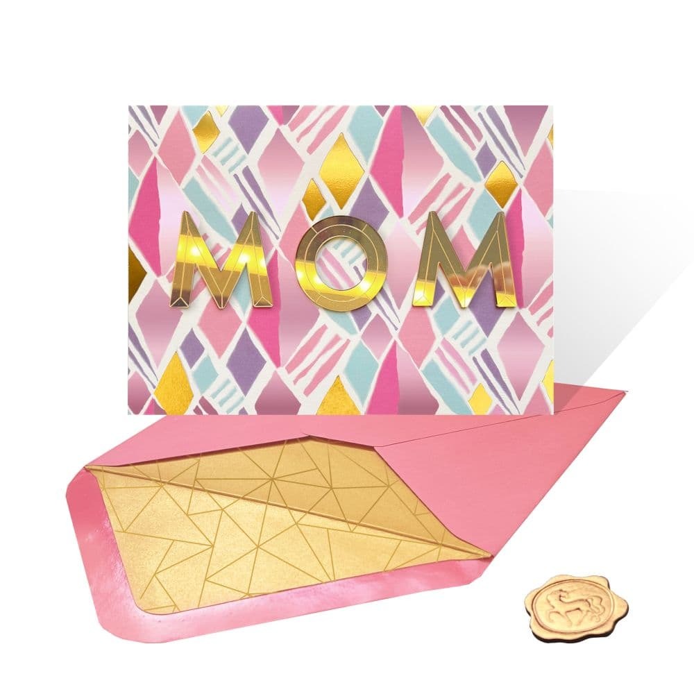 Acrylic Geo MOM Mothers Day Card