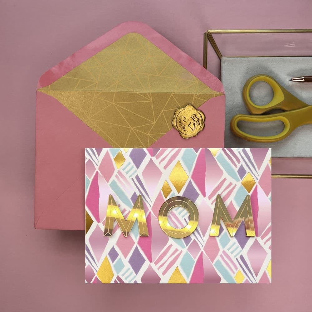 Acrylic Geo MOM Mothers Day Card