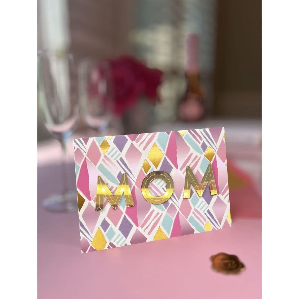 Acrylic Geo MOM Mothers Day Card