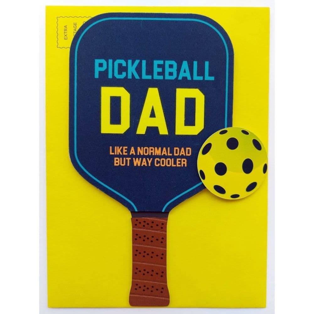 Pickleball Paddle and Ball Father's Day Card