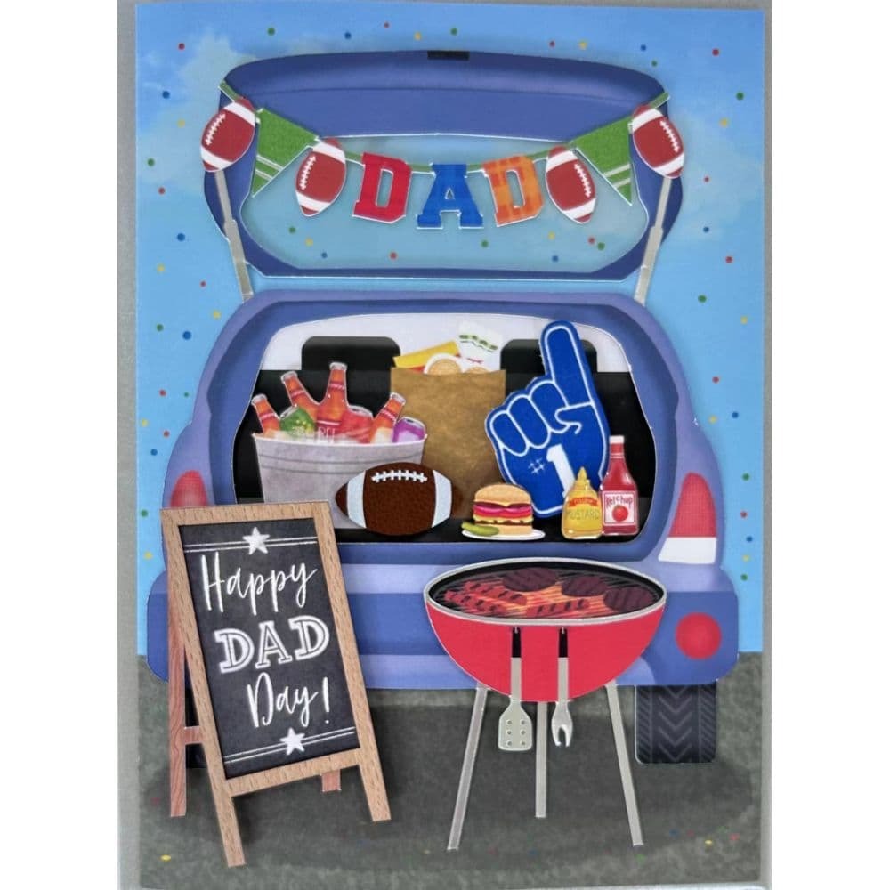 Tailgate Scene Father's Day Card