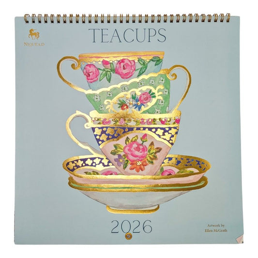 Teacups 2026 Wall Calendar