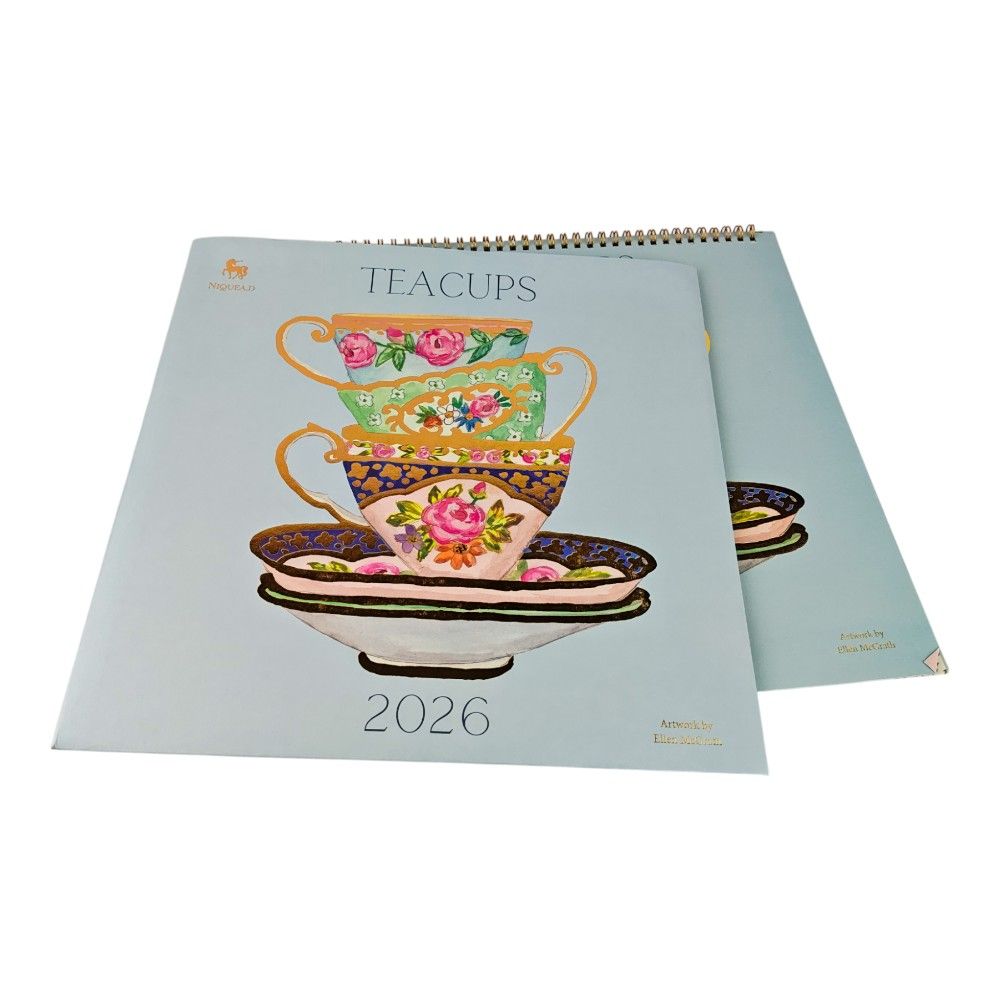 Teacups 2026 Wall Calendar