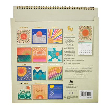 Sunshine Affirmations 2026 Wall Calendar