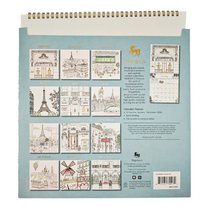 Paris 2026 Wall Calendar