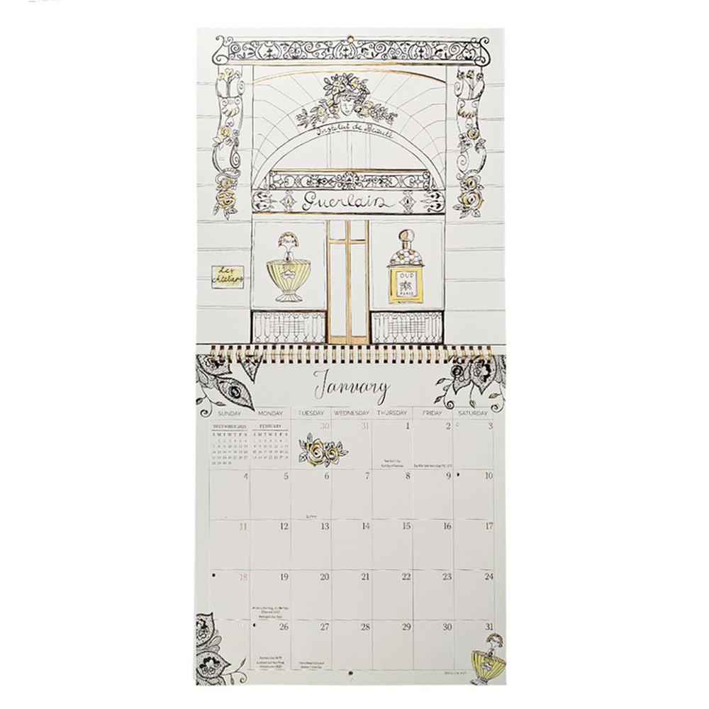 Paris 2026 Wall Calendar