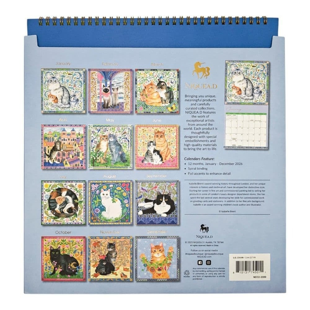 Loving Cats 2026 Wall Calendar