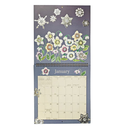 Jeweled Garden 2026 Wall Calendar