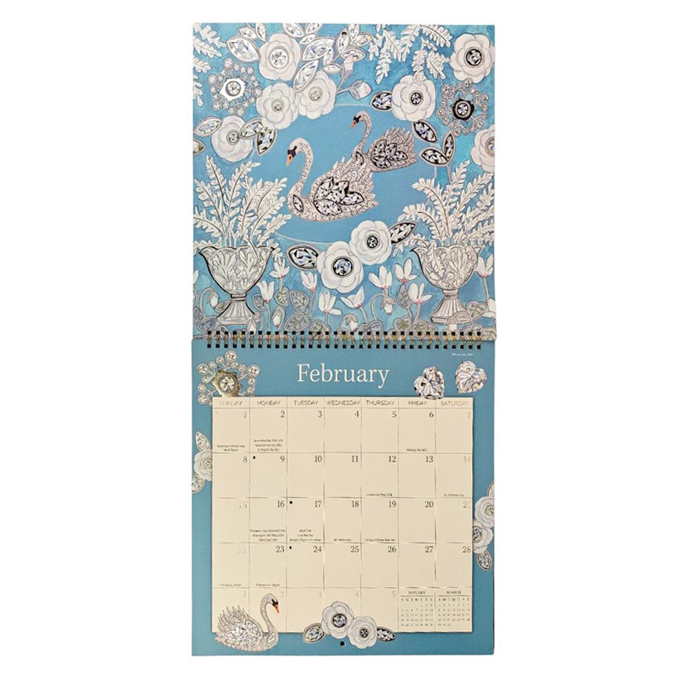 Jeweled Garden 2026 Wall Calendar
