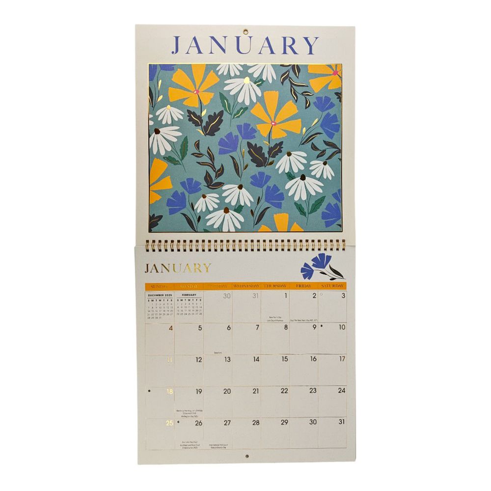 In Bloom 2026 Wall Calendar