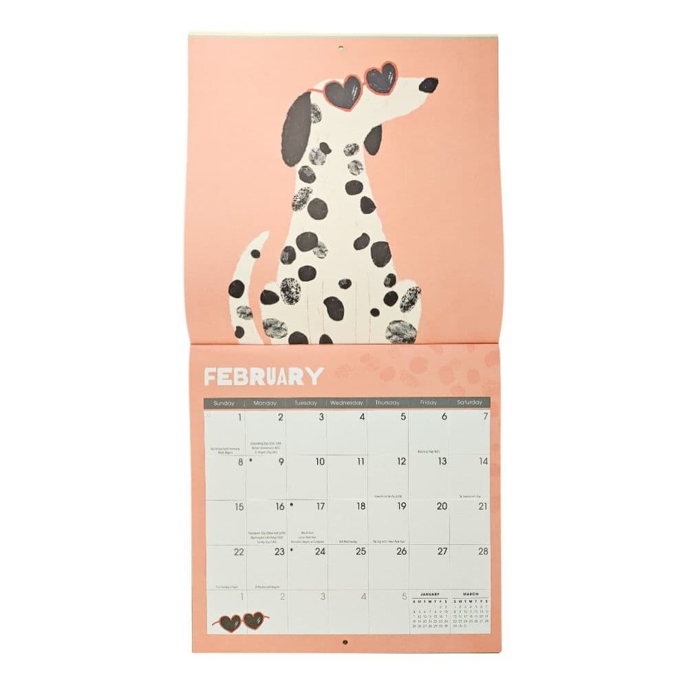 Funky Dogs 2026 Wall Calendar